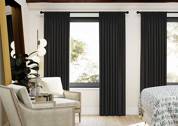 Tussah, Anthracite - Made to Measure Curtains - Image 3